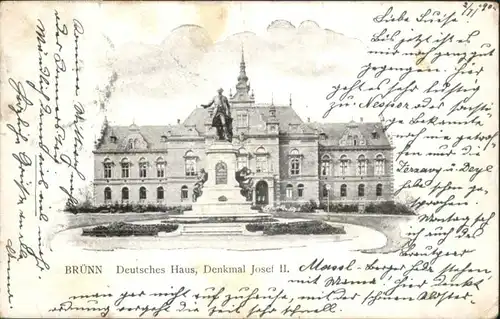 Bruenn Brno Bruenn Deutsches Haus Denkmal Josef x / Brno /Brno-mesto