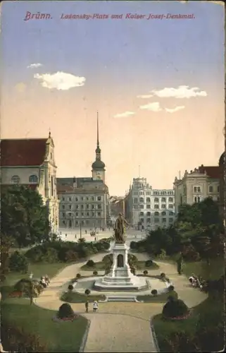 Bruenn Brno Bruenn Lazansky Platz Kaiser Josef Denkmal  x / Brno /Brno-mesto