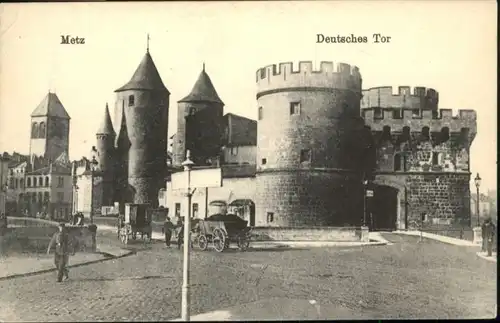 ww65875 Metz Moselle Lothringen Metz Deutsches Tor * Kategorie. Metz Alte Ansichtskarten