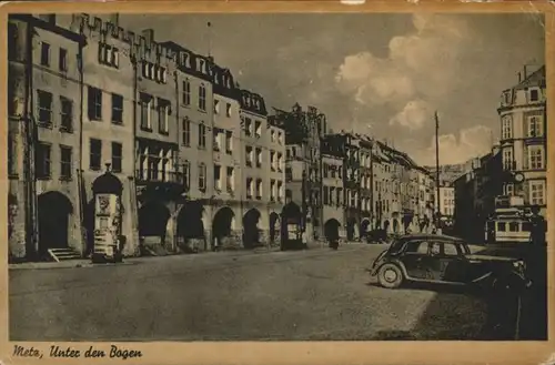 ww65889 Metz Moselle Lothringen Metz Unter den Bogen Litfasssaeule * Kategorie. Metz Alte Ansichtskarten