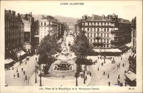 Lyon Place Republique Monument Carnot  *