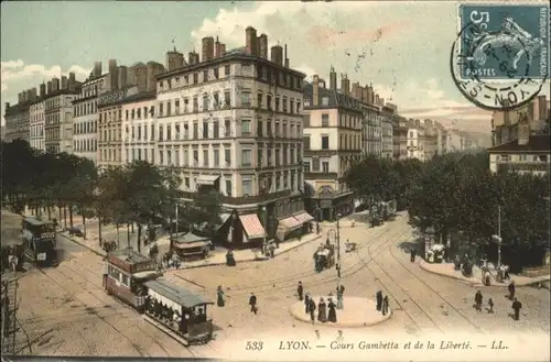 Lyon Cours Gambetta Liberte Strassenbahn  x