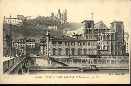 Lyon Pont Tilsitt Cathedrale Coteau Fourviere *