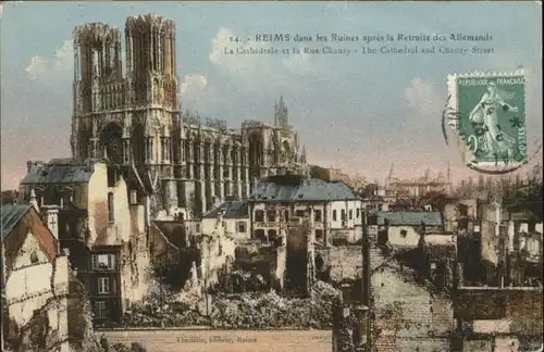 Reims Ruines Cathedrale Rue Chanzy x