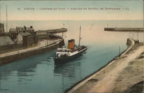 Dieppe Port Dampfer Bateau Newhaven *