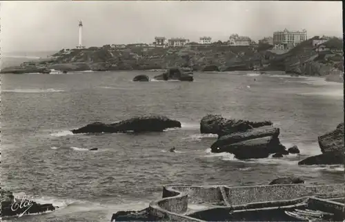 Biarritz Port Phare Leuchtturm Rocher *