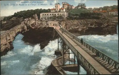 Biarritz Passerelle Rocher Vierge x