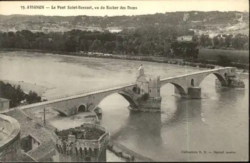 Avignon Pont Saint-Benezet Rocher Dom *