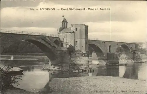 Avignon Pont St. Benezet Amont *