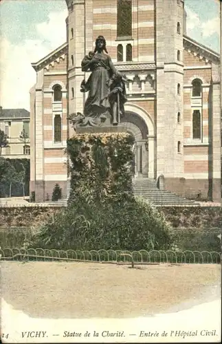 Vichy Statue Charite Hopital Civil x