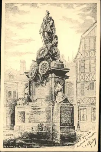 Rouen Fontaine Jeanne d'Arc  *