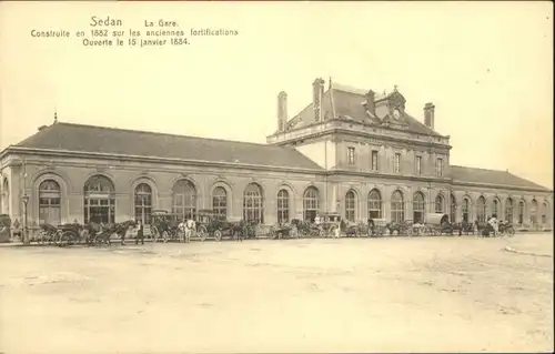 Sedan Gare Bahnhof Kutsche Pferd *