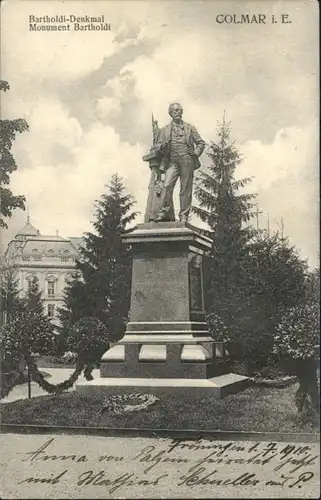Colmar Elsass Bartholdi-Denkmal Monument x