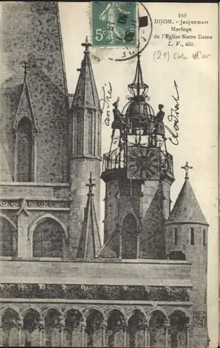 Dijon Jacquemart Horloge Eglise Notre-Dame x