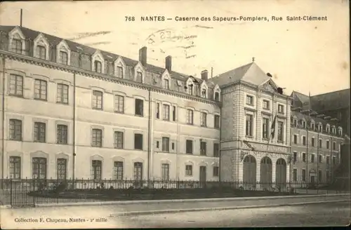 Nantes Caserne Sapuers-Pompiers Rue Saint-Clement x