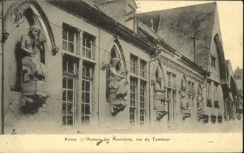 Reims Maison Musiciens Rue Tambour x