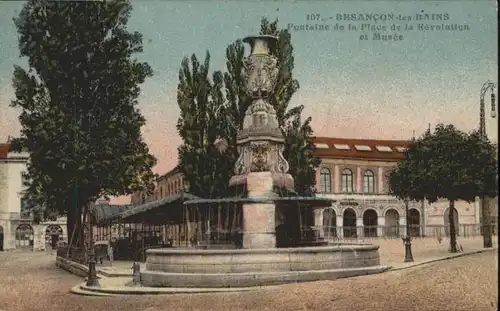 Besancon Bains Fontaine Place Revolution Musee *