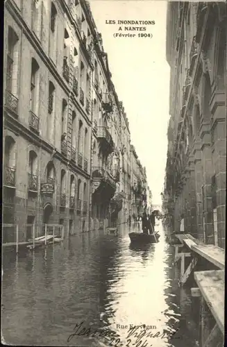 Nantes Inondation Rue Kervegan Hochwasser x