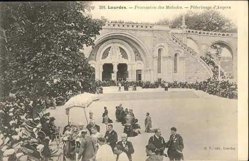 Lourdes Procession Malades Pelerinage Angers *