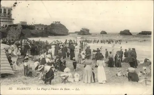 Biarritz Plage Bain x