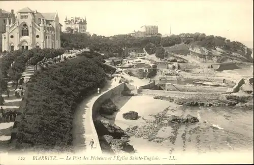 Biarritz Port Pecheurs Eglise Sainte-Eugenie *