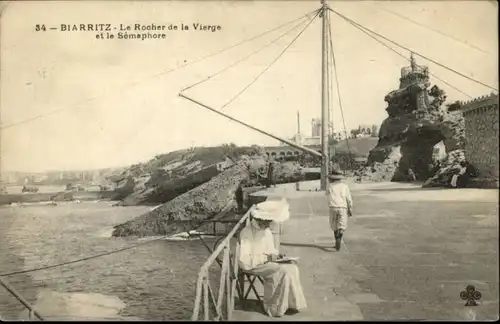 Biarritz Rocher Vierge Semaphore x