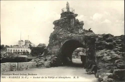 Biarritz Rocher Vierge Semaphore *