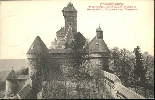 Hohkoenigsburg Hochschloss Bergfried Tiergarten x