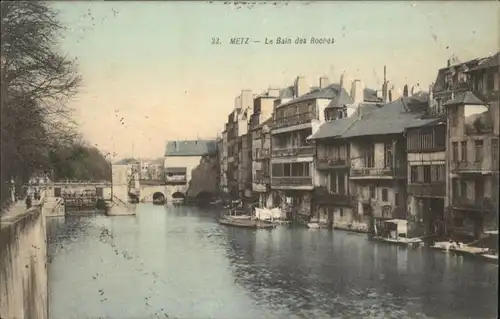 ww80339 Metz Moselle Lothringen Metz Le Bain des Roches x Kategorie. Metz Alte Ansichtskarten