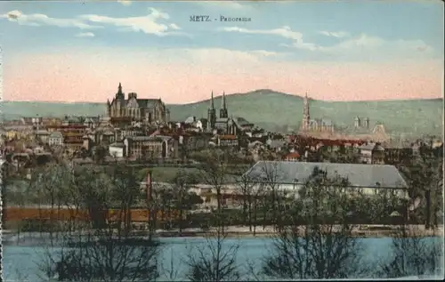 ww80344 Metz Moselle Lothringen Metz Panorama * Kategorie. Metz Alte Ansichtskarten