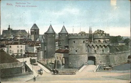 ww80351 Metz Moselle Lothringen Metz Porte des Allemands x Kategorie. Metz Alte Ansichtskarten