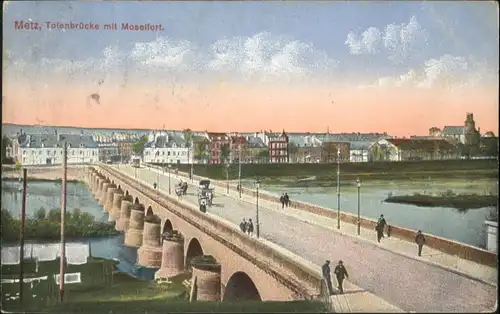 ww80379 Metz Moselle Lothringen Metz Totenbruecke Moselfort x Kategorie. Metz Alte Ansichtskarten