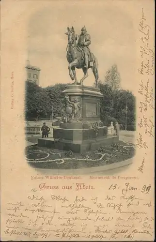 ww80411 Metz Moselle Lothringen Metz Monument de l'empereur x Kategorie. Metz Alte Ansichtskarten