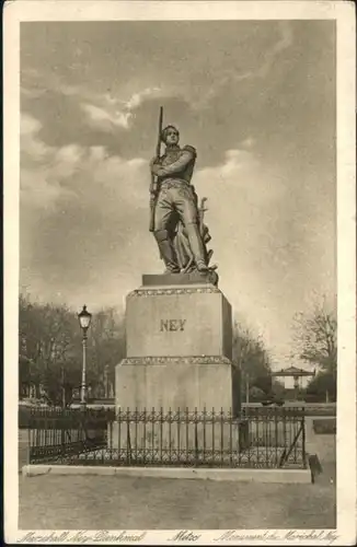 ww80430 Metz Moselle Lothringen Metz Monument du Marechal Ney * Kategorie. Metz Alte Ansichtskarten