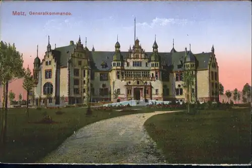 ww80464 Metz Moselle Lothringen Metz Generalkommando * Kategorie. Metz Alte Ansichtskarten