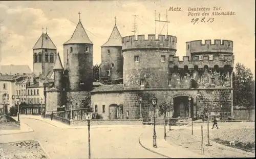 ww80486 Metz Moselle Lothringen Metz Porte des Allemands * Kategorie. Metz Alte Ansichtskarten