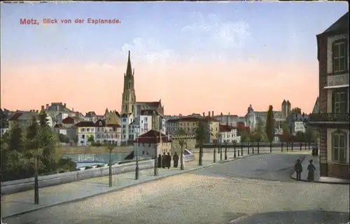 ww80496 Metz Moselle Lothringen Metz Esplanade * Kategorie. Metz Alte Ansichtskarten