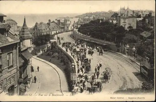 Biarritz Vue Boulevard Kutsche *