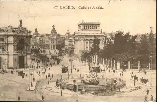 Madrid Strassenbahn Calle Alcala x