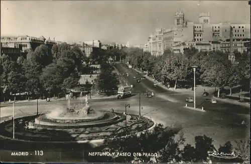 Madrid Neptuno Paseo Prado *