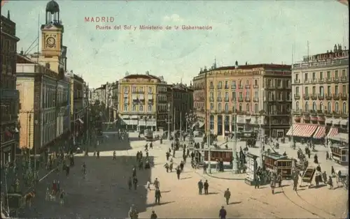 Madrid Strassenbahn Puerta Sol Ministerio Gobernacion x