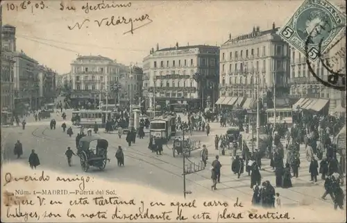 Madrid Strassenbahn Puerta Sol  x