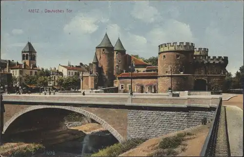 ww82509 Metz Moselle Lothringen Metz Deutsches Tor x Kategorie. Metz Alte Ansichtskarten