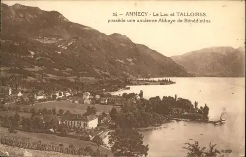 ww85586 Annecy Haute-Savoie Annecy Talloires * Kategorie. Annecy Alte Ansichtskarten