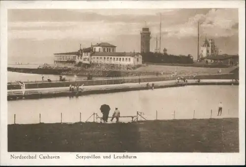 Cuxhaven Seepavillon Leuchtturm *