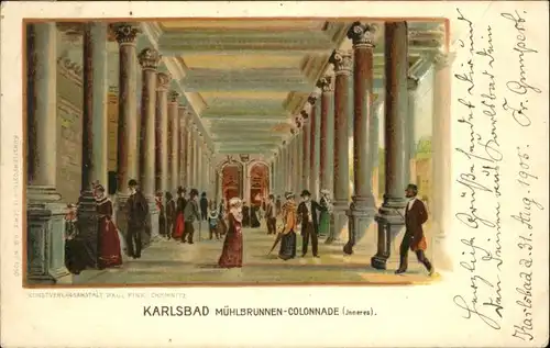 Karlsbad Boehmen Muehlbrunnen Colonnade x