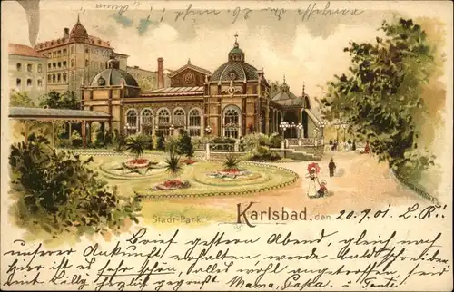 Karlsbad Boehmen Park x