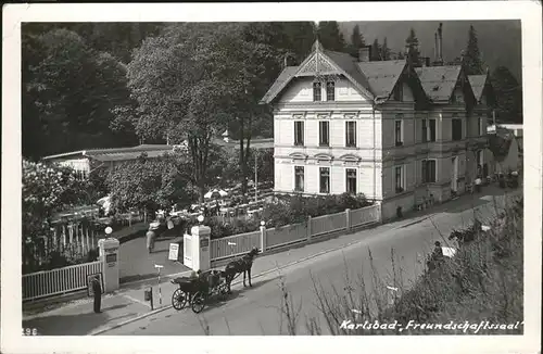 Karlsbad Eger Freundschaftssaal Kutsche