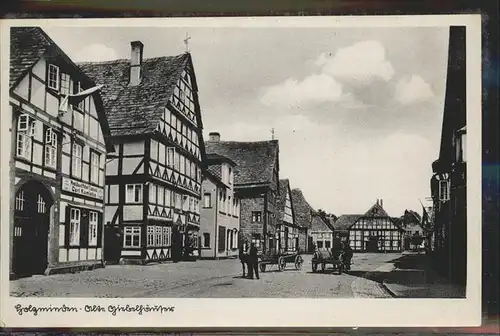 Holzminden Pferdewagen Fachwerk Kat. Holzminden