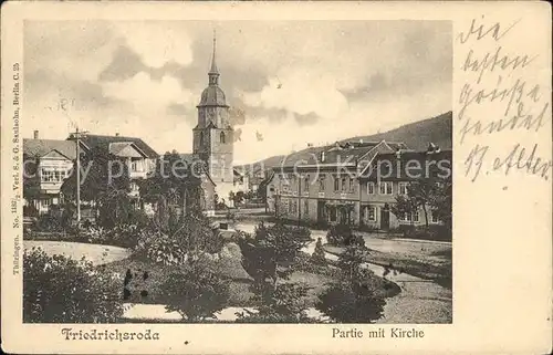 wx70448 Friedrichroda Kirche Kategorie. Friedrichroda Alte Ansichtskarten